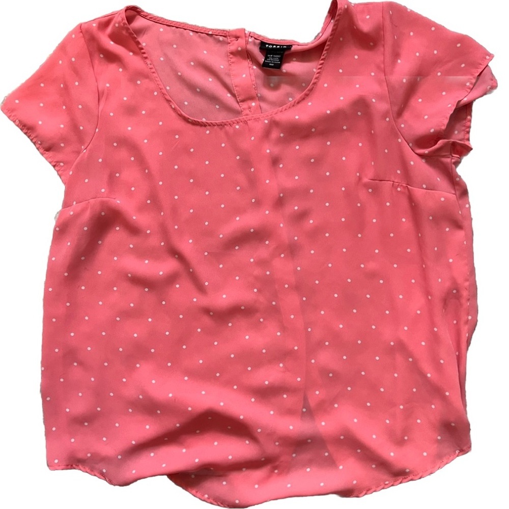 Torrid Pink Dolman Sleeve Blouse with Back Buttoned Detail NWOT 00/M/L - Picture 7 of 9